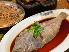 清蒸海蝶鱼-壹零捌道·北京烤鸭(车公庄店)
