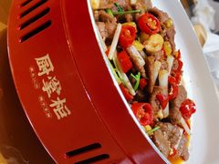 小炒黄牛肉-厨掌柜长寿菜馆(古镇店)