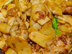 鲜笋炒五花肉-红旗山庄(圭峰山店)