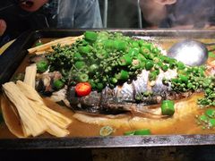 鲜青椒烤鱼-探鱼·鲜青椒爽麻烤鱼(天河优托邦店)