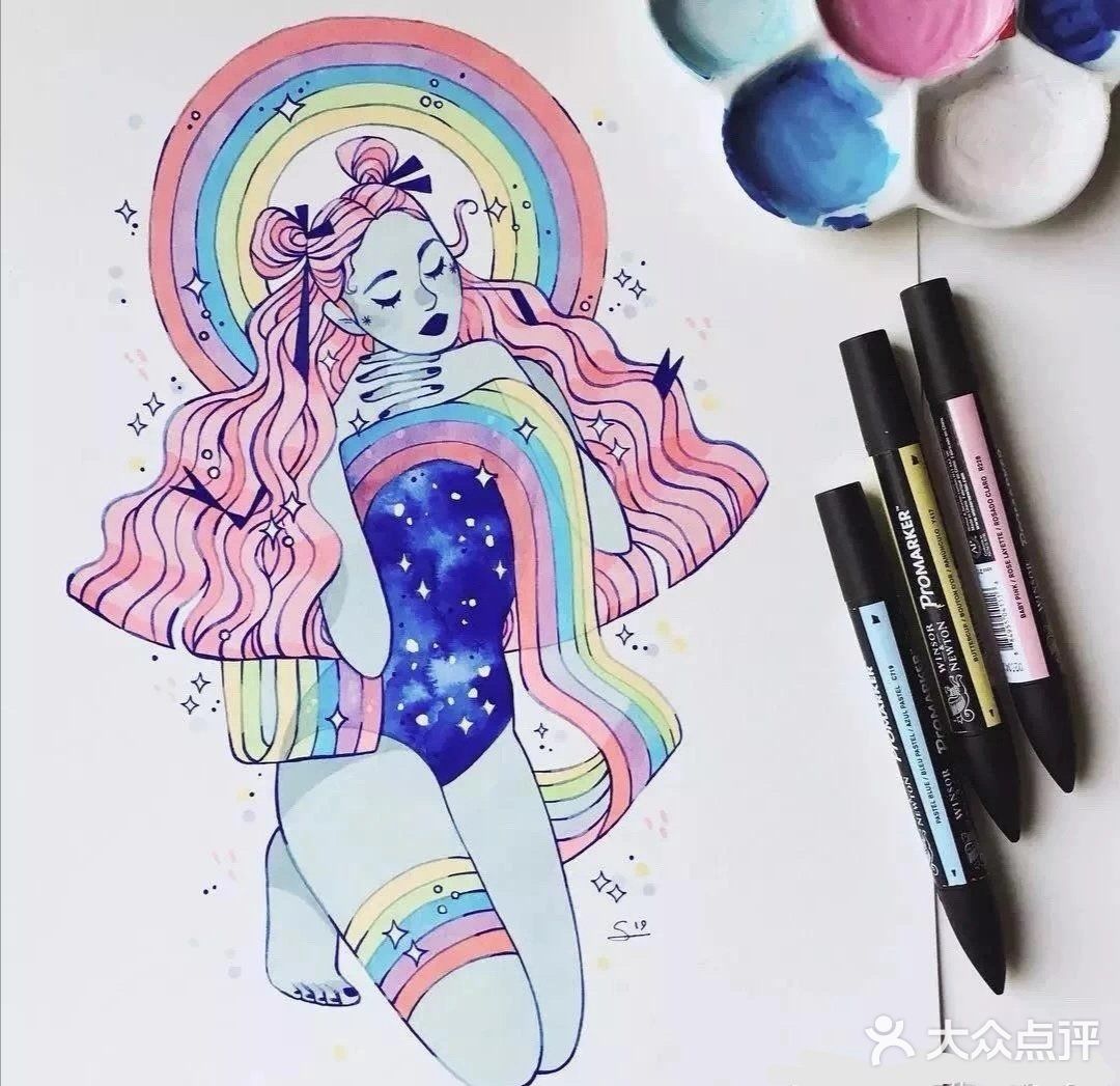 😍😍😍美得不要不要的手绘美女插画