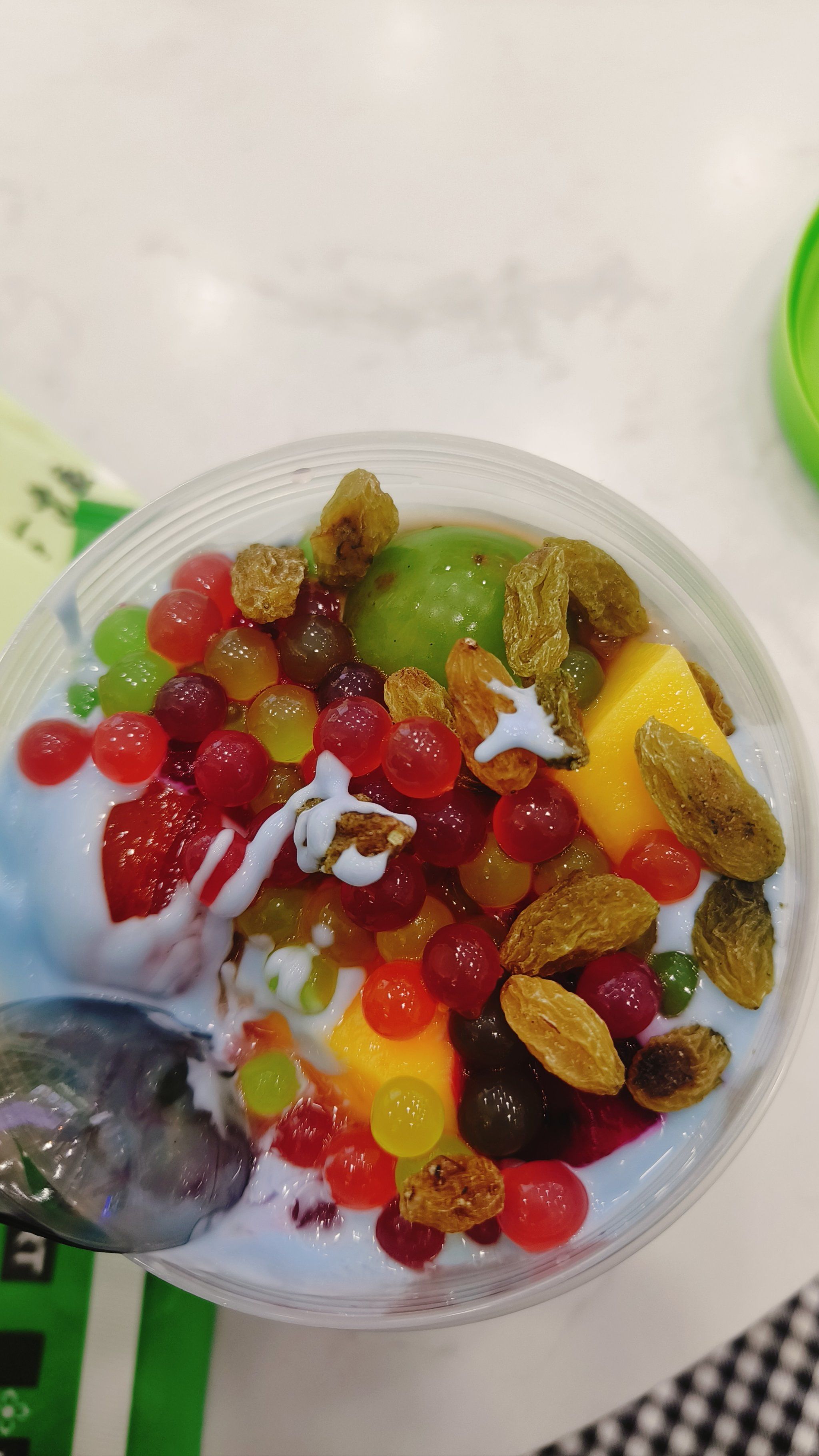 拉丝酸奶水果捞