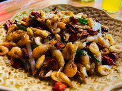 炒小河虾-古城苗家土菜馆(河景餐厅店)