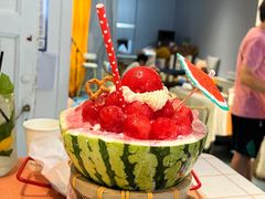 西瓜啵啵奶冰刨冰-大象厨房(重庆道店)