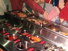 自助调料区-马路牙子地桌烤肉(工体店)