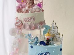 -咖咖熊蛋糕定制·英国蓝风车动物性淡奶油