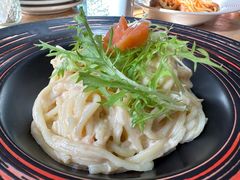 烟熏三文鱼奶油意面-吃饼人西餐(南开店)