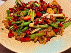 炒牛胸口油-浩海火燒雲傣家菜(芮欧百货店)