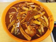 鸡肉年糕米粉对半炒-新疆味道(大成名店公园店)