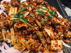 葱椒爆牛肉-绿茶餐厅(布吉万象汇店)