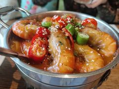 香辣罗氏虾-甜阿姨·天台花园私房菜(万松园店)