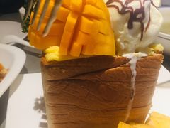 冰淇淋水果厚多士-铜小馆(1891时光道店)