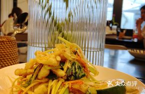 Salted Egg Yolk Shrimp Tofu Soup