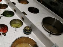 自助调料区-蜀九香.正宗成都火锅(安吉店)