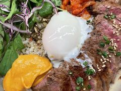 烤牛肉配泡菜温泉蛋饭-gaga(深圳南山益田假日广场店)