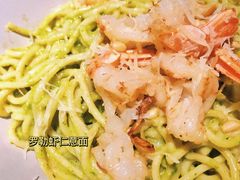 罗勒叶鲜虾意面-D STAR COFFEE帝星咖啡