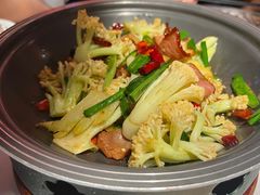 干锅有机菜花-小河盐帮·私家菜·烤鸭(三元桥·霄云路店)