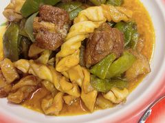 排骨豆角土豆粘卷子-粗粮人家·东北菜(洋桥店)