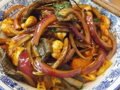 虾爆鳝番茄汁拌川炒面-圳兴面王·拌川·特色炒面(南山保利剧院店)