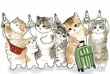 给这些可爱，蠢萌的主子画一张可爱的画吧