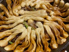 排骨豆角卷子-华盛园卷子王农家菜水库鱼