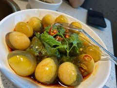 青椒皮蛋-老佛爷铜炉蛙锅(海岸城店)
