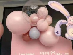 -团子宝宝宴派对百日宴生日布置策划·求婚策划·气球布置别墅民宿