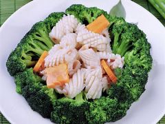 西兰花鲜鱿-湖南人家·家传湖南菜(水围店)