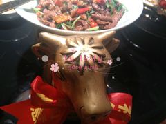 28秒爆炒黄牛肉-望湘园·洞庭渔宴(浦江欢乐颂店)