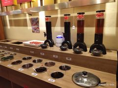 自助调料区-谭鸭血老火锅(万象九宜城店)