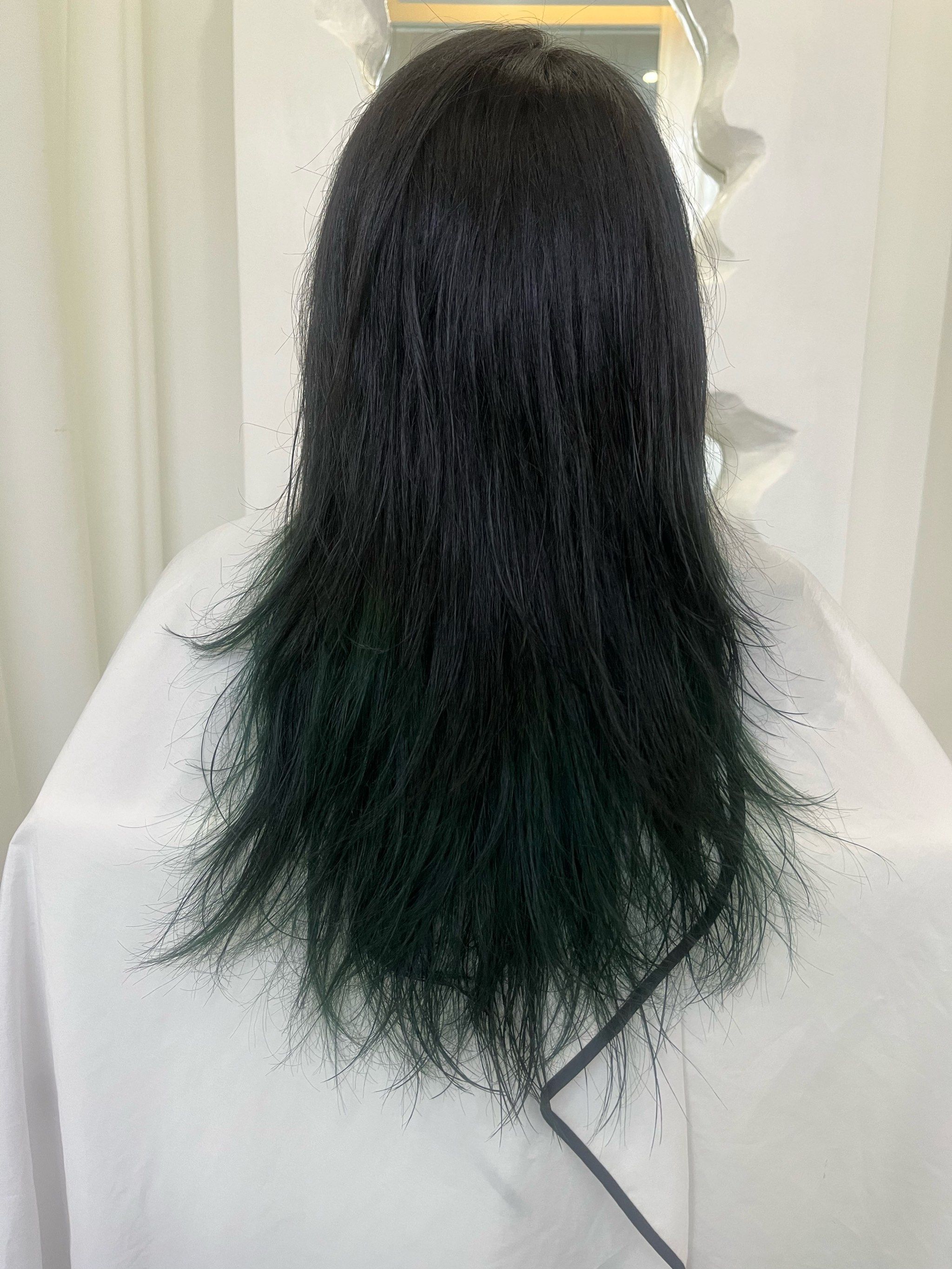 黑绿也太好看了吧#染发