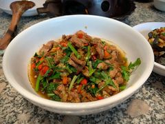 野椒香菜牛肉-老街鱼嘴巴(坡子街老店)