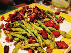 干煸鲜笋四季豆-那家小馆•北京菜•烤鸭(中关村店)