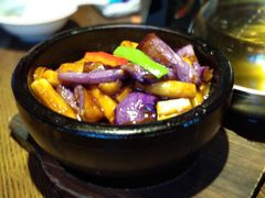 鱼香年糕炒茄子-涌上外婆桥(南塘店)