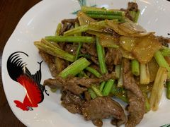 子姜炒牛肉-裕芳餐厅·客家菜(豪业店)