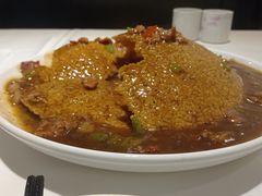 黑椒牛肉锅巴-金春禧·鲁菜海鲜(延吉路万达店)