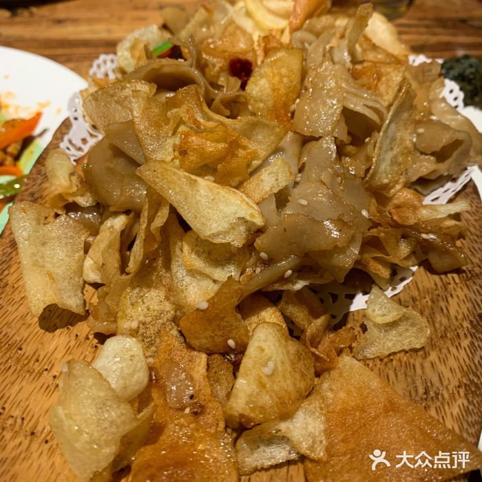 一盏明灯全素斋-土豆片栲栳栳-菜-土豆片栲栳栳图片-五台县美食-大众