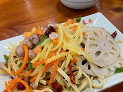 素拼凉菜-手擀菠菜面(西康路店)