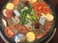 山药排骨牛肉养生汤-花水湾红太阳牛肉汤锅