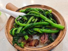 腊味三宝煲仔饭-明兴正宗潮州五彩鱼蛋粉面(中山六路店)