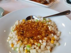 蟹粉花胶烩鸡头米-申粤轩酒楼·三十年粤菜经典(丁香花园店)