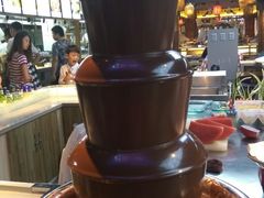 巧克力喷泉-印象鲵宴·张家界地标美食名片(溪布街店)