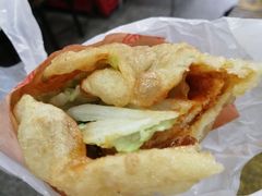 -小红车炸蛋葱油饼