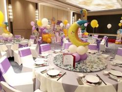 -团子宝宝宴派对百日宴生日布置策划·求婚策划·气球布置别墅民宿