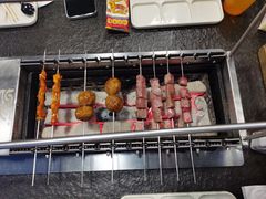 牛肉串-長壹旋转烤吧 农家鸡火锅