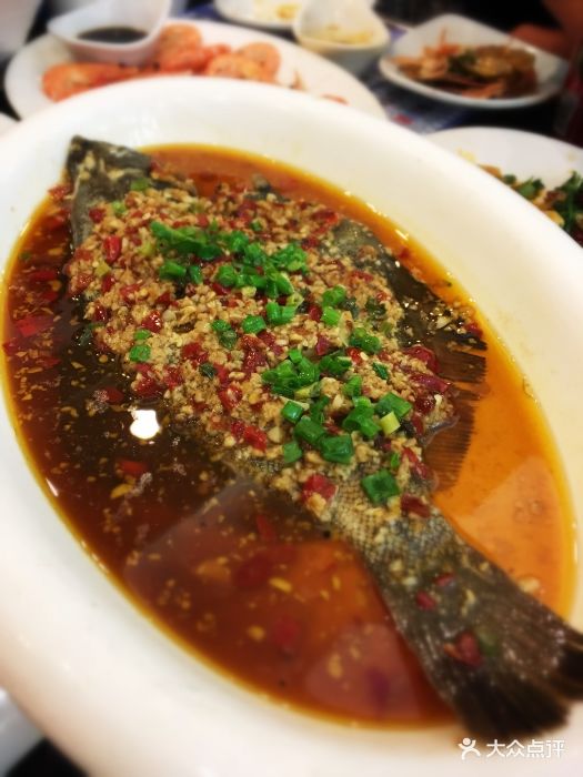 清香阁清真海鲜(健德桥店)剁椒蒜香鲽鱼图片