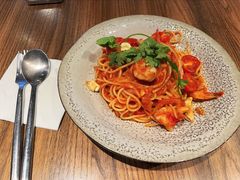 煎大虾蕃茄腰果意式细面-Wagas沃歌斯(北京君太百货店)