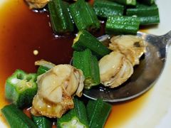 捞汁秋葵扇贝-隆喜元鱼汤包·海鲜(中联广场店)
