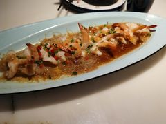 蒜蓉粉丝蒸开边虾-绿茶餐厅(乐峰广场店)