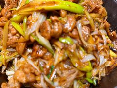 葱爆羊肉-河沿肉饼Beijing Pie(东华门店)